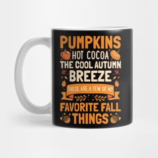 Pumpkins Hot Cocoa Cool Autumn Breeze Mug